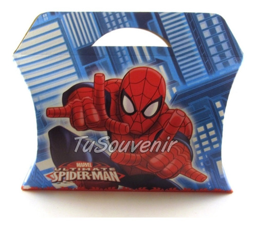 20 Cajas De Carton Hombre Araña Spiderman Souvenirs Nenes