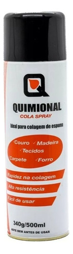 Cola Spray De Contato Sapateiro Tapeceiro Quimional - 340gr