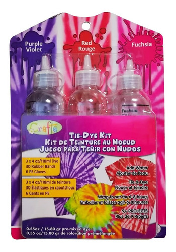 Juego Para Teñir Con Nudos 3 Tubos De Color Ref. 79919