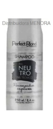 Shampoo Ph Neutro Perfect Blond 250ml Pre-técnico Ossono