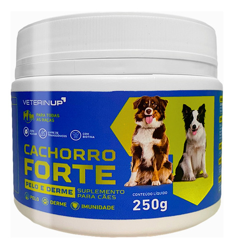 Suplemento Cachorro Forte Pelo & Derme 250g 1 Pote