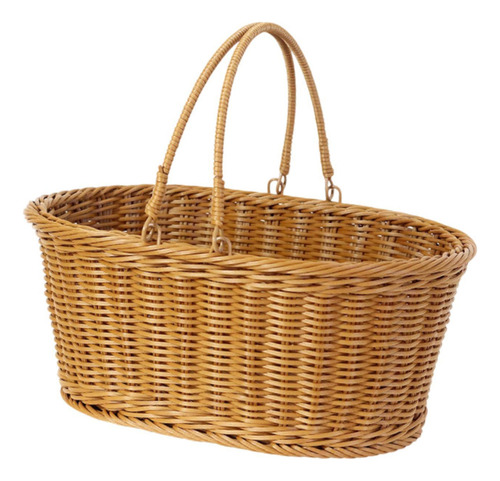 Cesta De Picnic Hecha A Mano Decoración De Hogares