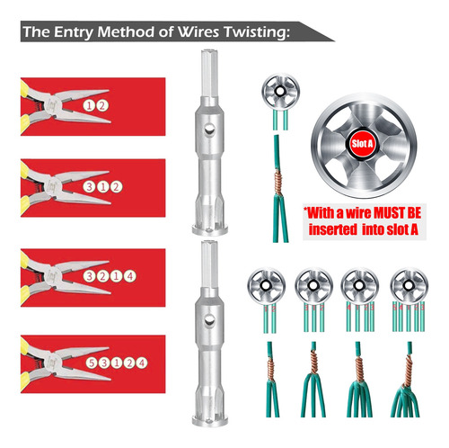 Wire Twisting Tool Wire Stripper And Twister For Stripping