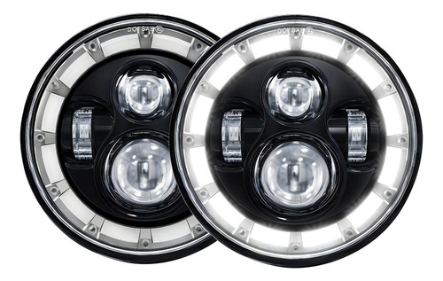 Led Redondo De 7 Pulgadas, Faro Led Para Todo Terreno Con Al