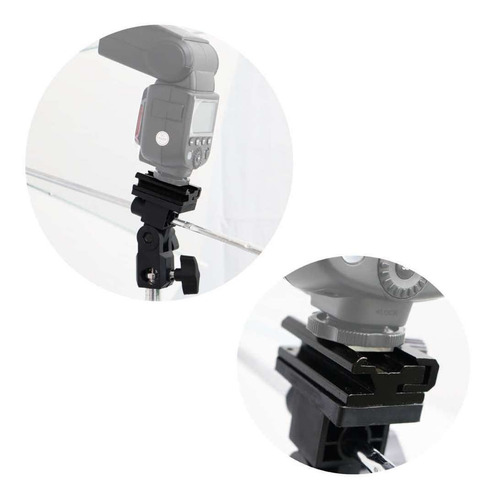 Imagem 5 de 5 de Suporte Adaptador P/ Uso De Flash Em Tripé Com Sombrinha
