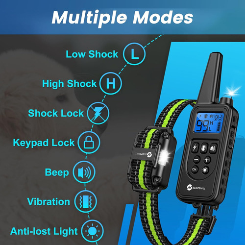 Collar De Adiestramiento Para Perros Con Control Remoto Y...