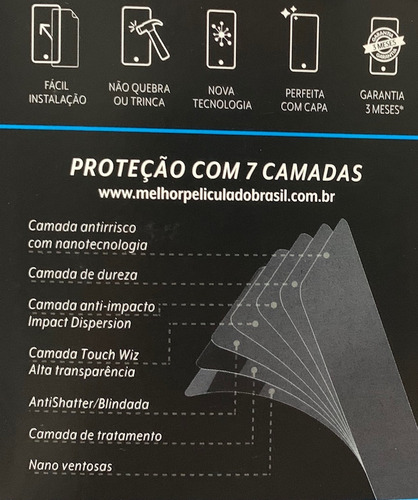 Imagem 6 de 8 de Pelicula iPhone SE 2020 4.7 Pol Nano Gel 7 Camadas Blindada