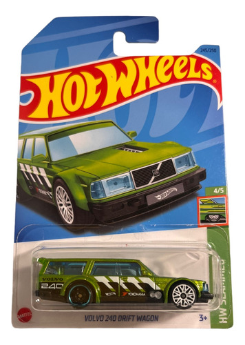 Hot Wheels Volvo 240 Drift Wagon Verde 