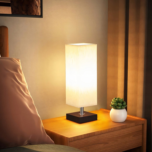 Lámpara De Mesa Cuadrada For Dormitorio Iluminación E26