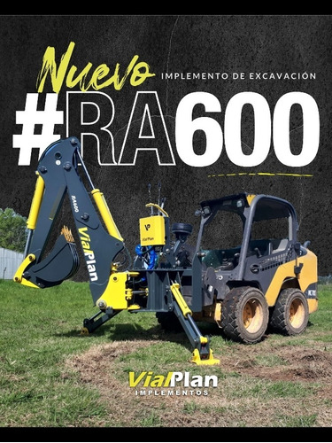 Implemento Brazo Retro Ra600/700 Vialplan P/minicargadora