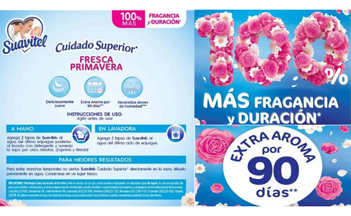 Suavizante De Telas Suavitel Fresca Primavera De 1.3 L