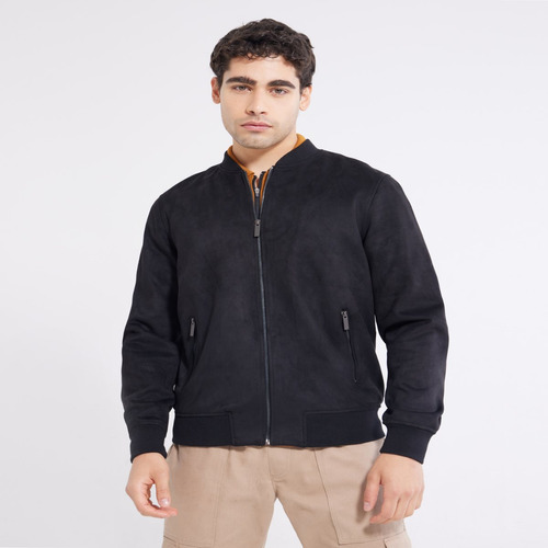 Chaqueta Hombre Seven Bomber Negro Poliéster 45080380-10