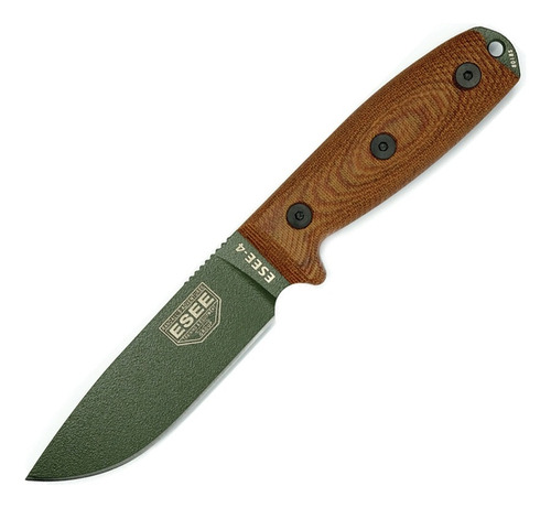 Cuchillo Esee Model 4 Od Green Blade Natural / Made In Usa