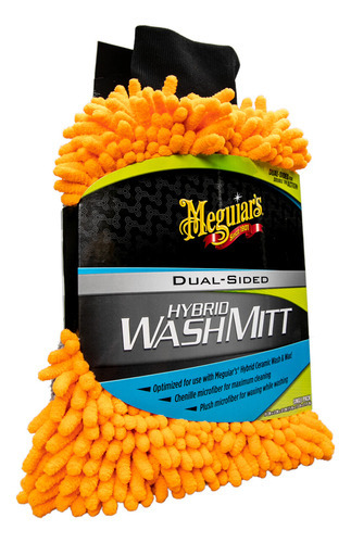 Paño de limpieza Meguiar's Guante De Lavado Híbrido Con Doble Cara MEGUIARS® naranja