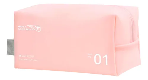 Neceser Impermeable Multiuso Ideal Para Viaje Playa Gimnasio Color Rosa