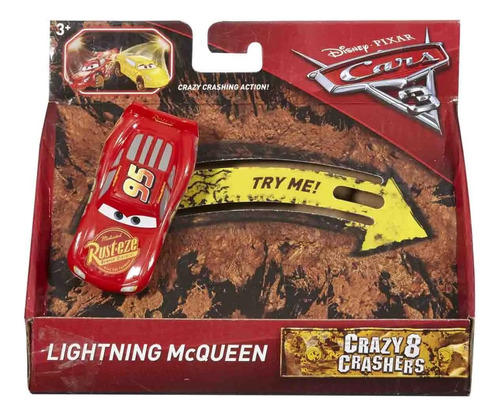 Carrinho Cars3 Cracy Mattel Relâmpago Mcqueen