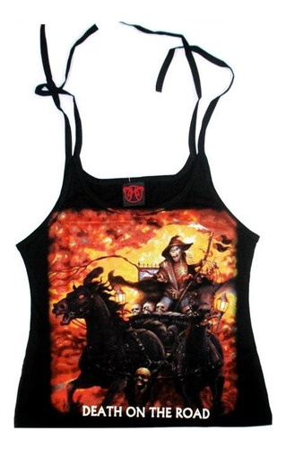 Iron Maiden Polo Mujer Tiras Ajustables Small [rockoutlet]