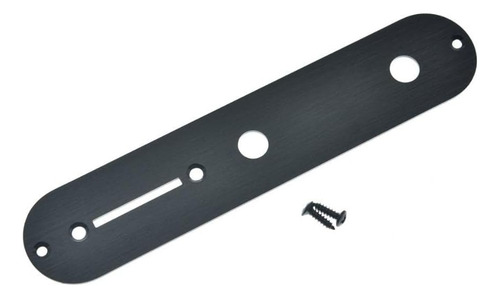 Placa De Control Telecaster De Aluminio Anodizado Negro...