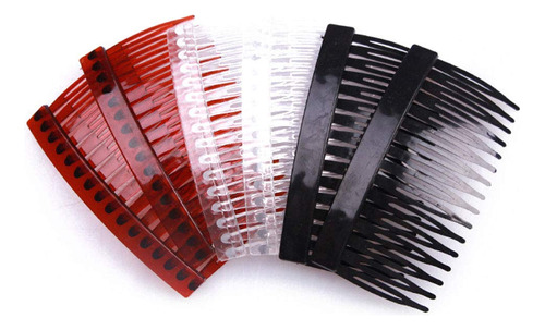 12pcs 3.34 Inches 16 Teeth Hair Side Comb French Hair Access