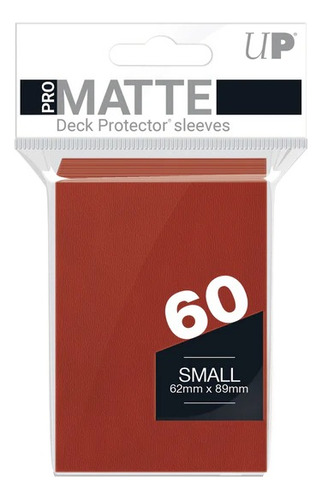 Folios Ultra Pro Matte Small X60 Rojo 62x89 Funda