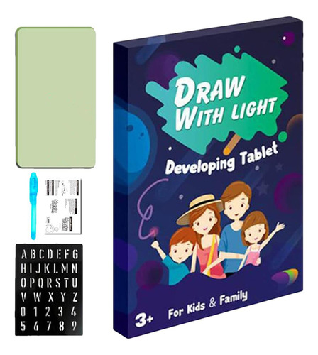 . Bloco De Desenho Mágico Com Luz Led Prancheta De Led Para