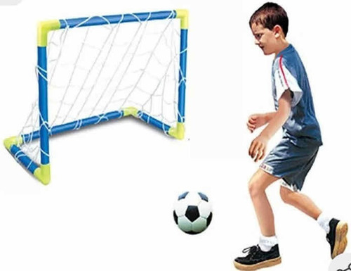 Set De Fútbol Armable Con Arco+pelota +bombín