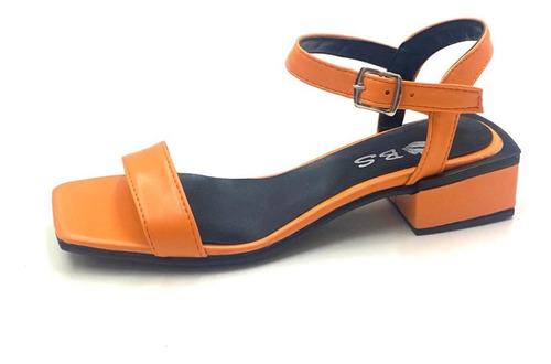 Sandalias Bianca & Co Atenas Moda Bajas Dama Naranja Mujer 