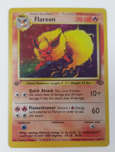 Vaporeon Flareon Jolteon Holo 1999 Jungle Set - Proxy Vaporeon Flareon Jolteon Inglés