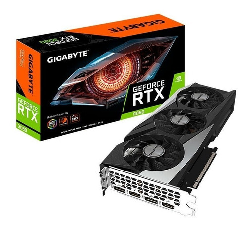 Placa De Video Gigabyte Geforc Rtx 3060 Gaming Oc 12gb Gddr6
