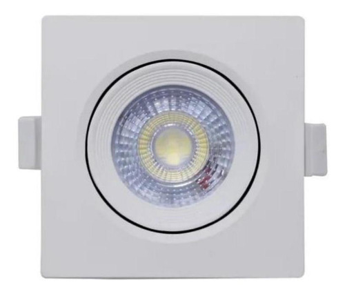 Spot Led Embutir Quadrado 5w 6500k Branco Frio Bivolt