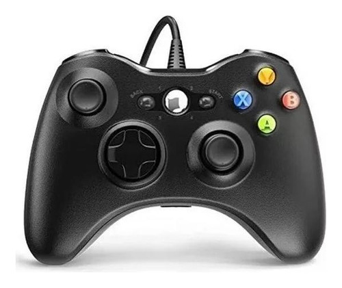 Controle Kapbom Compatível Xbox 360 Pc Fio Joystick Preto