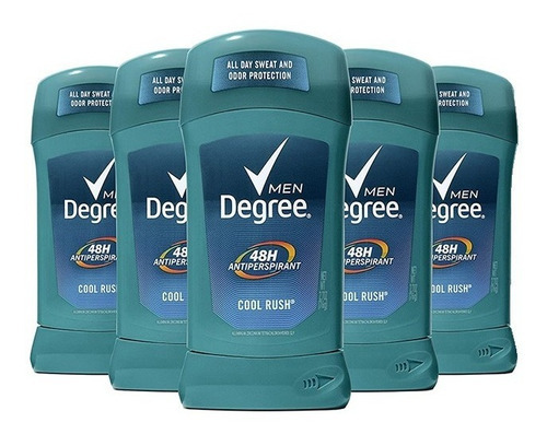 5 Desodorante Degree Cool Rush - g