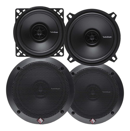 Combo Parlantes Rockford Fosgate 4 Pulgadas + 5.25 Auto