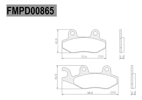 Pastillas Freno Frasle Fa135 Corven Txr 250 L Delantera Spot