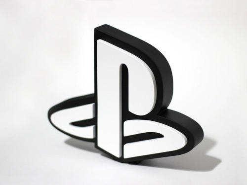 Ícone Decorativo Playstation - Branco / Preto