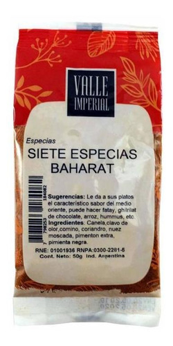 Siete Especias Baharat 50 G - Valle Imperial 