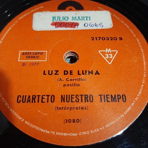 Simple Cuarteto Nuestro Tiempo Polydor H C1