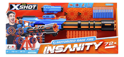 X-shot Lanza Dardos Insanity Motorized Rage Fire Metralleta
