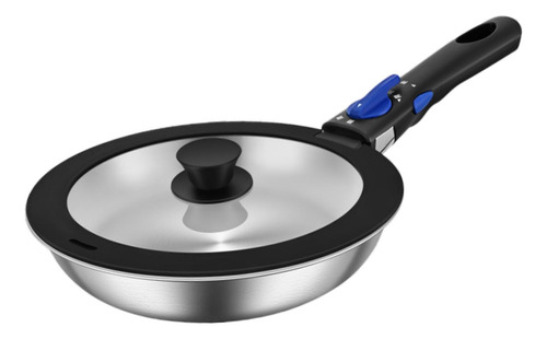Sartén Compacta Para Acampar, Utensilios De 26cm Con Tapa
