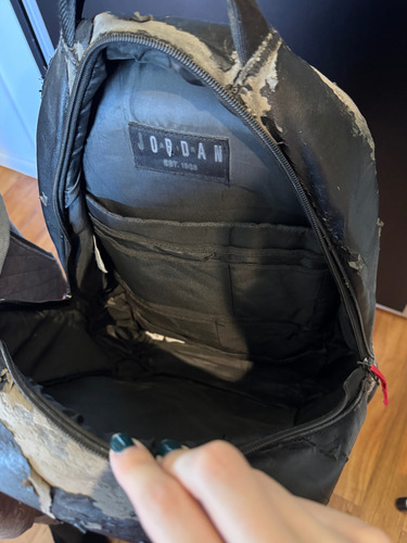 Mochila Air Jordan Retro 3 Negro (Usado)