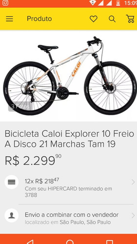Bicicleta Caloi Explorer 10