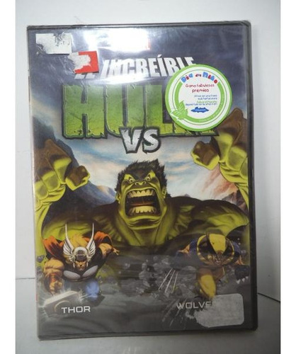 Imagen 1 de 2 de El Increible Hulk Vs Thor Y Wolverine  Dvd 
