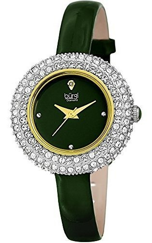 Burgi Reloj Para Mujer Bur195 Swarovski Vidrio Y Diamante Ac