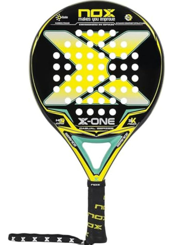 Raqueta De Pádel Nox X-one Yellow 23, Unisex, Para Adultos,