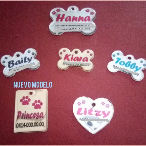 Placas Identificadoras Para Mascotas En Aluminio