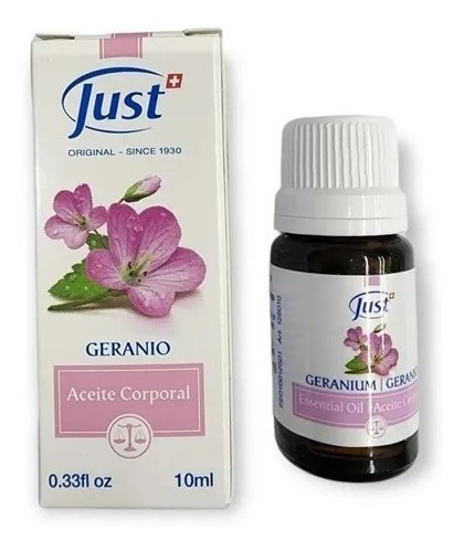 Aceite Geranio 10ml Just +muestra De Regalo