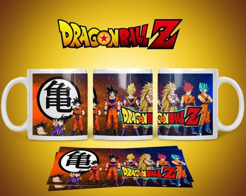 Taza Dragon Ball Goku Nivel Todas Las Fases
