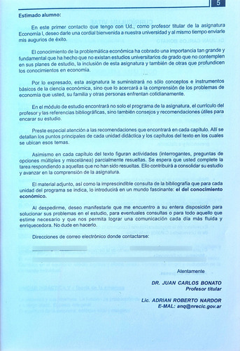 Introduccion A La Economia (modulo Guia Y Materia) Ucsalta (Usado)