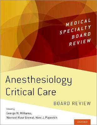 Libro Anesthesiology Critical Care Board Review - George ...