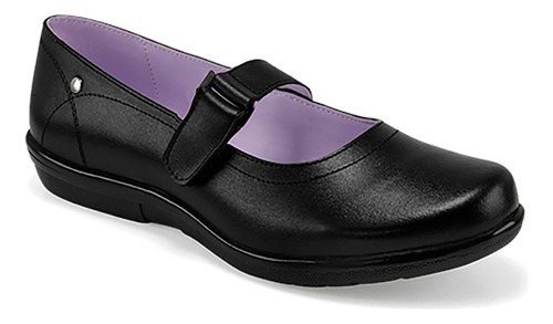 Zapato Escolar Niña  Negro Manhattan 5047 Cásico Talla 22/26